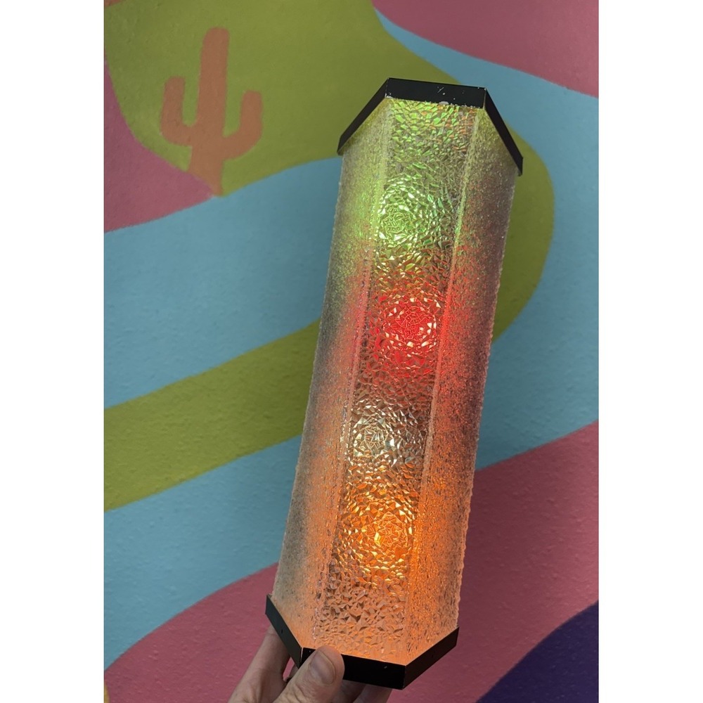 1970s Luna-Lite Razzle Dazzle Color Bar Lamp Mod Disco Vintage Mood Light Works